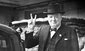 Churchill & his V for Victory